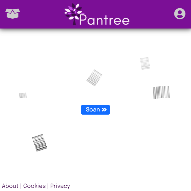 A preview image of the Pantree main page.